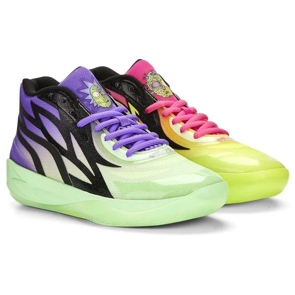Puma shoes - PUMA Mb.01 X Rick And Morty Basketball - 37741102 - Green 0