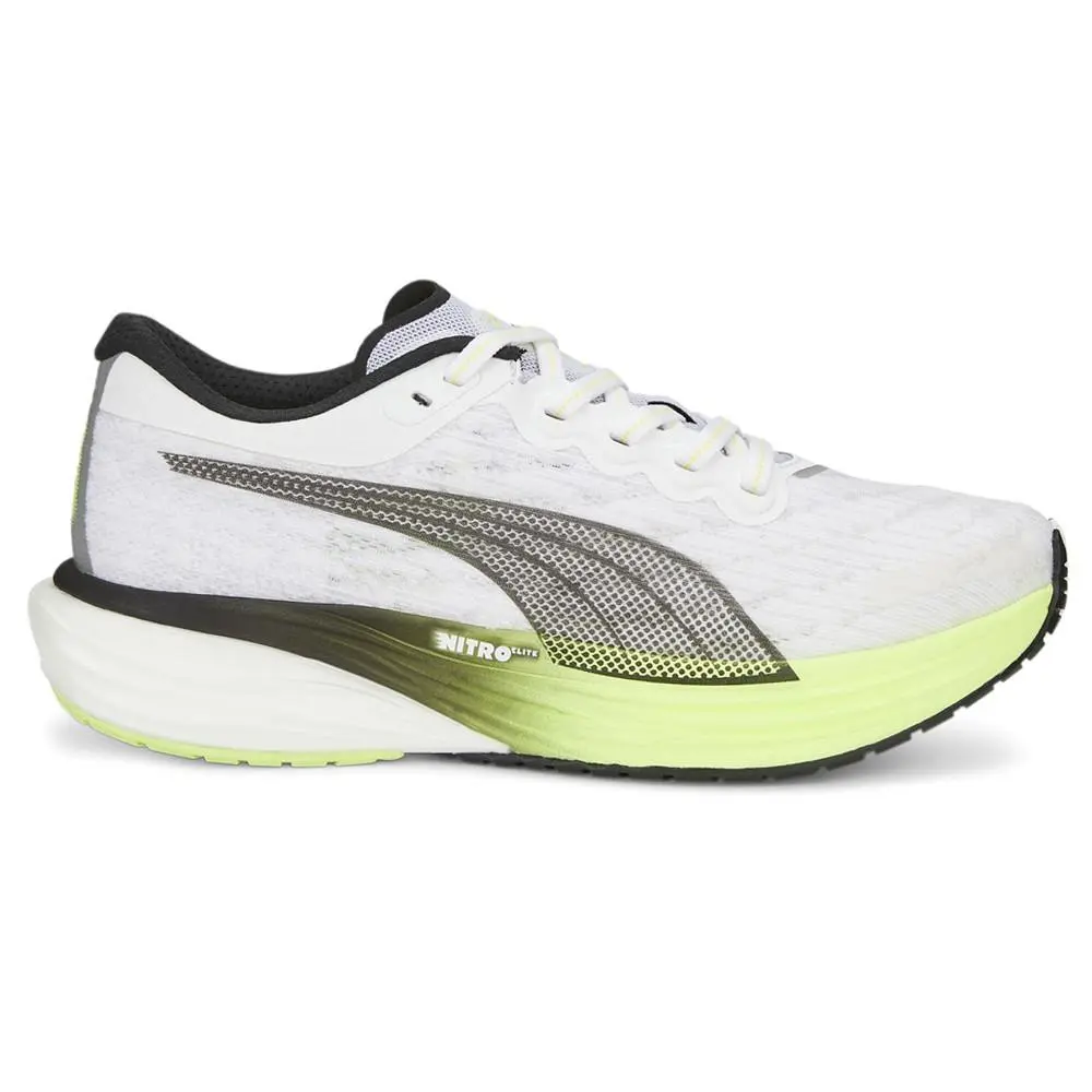 Deviate Nitro 2 Running Womens White Sneakers Athletic Shoes 37685503 by Puma