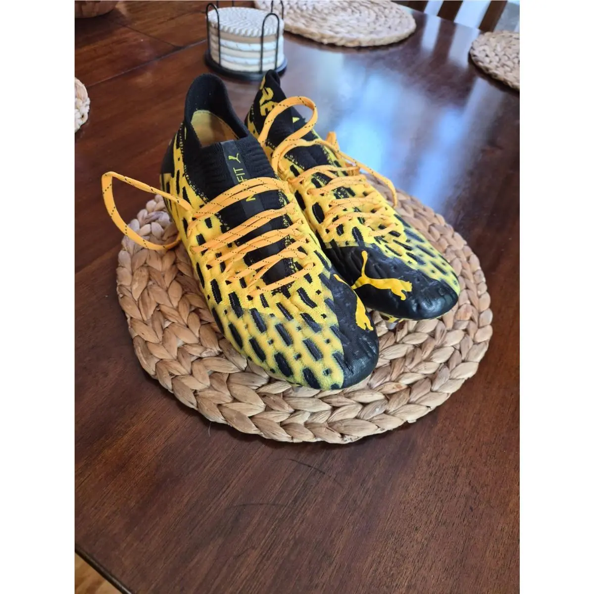 Puma shoes - Puma Future 5.1 Netfit Mxsg Soccer Cleats - 105788-02 - Yellow 1