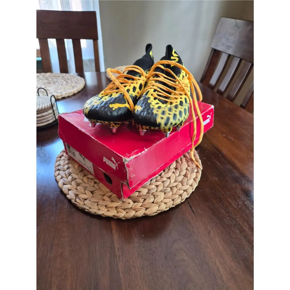 Puma shoes - Puma Future 5.1 Netfit Mxsg Soccer Cleats - 105788-02 - Yellow 5