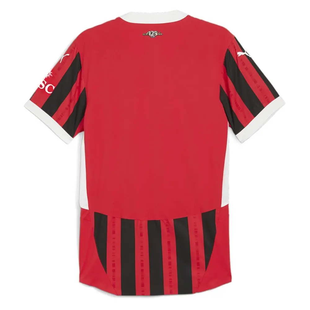 Puma clothing - PUMA Ac Milan Home Authentic Crew Neck Short Sleeve Soccer Jersey - 77494901 - Red (UPC: 197671083194) 0