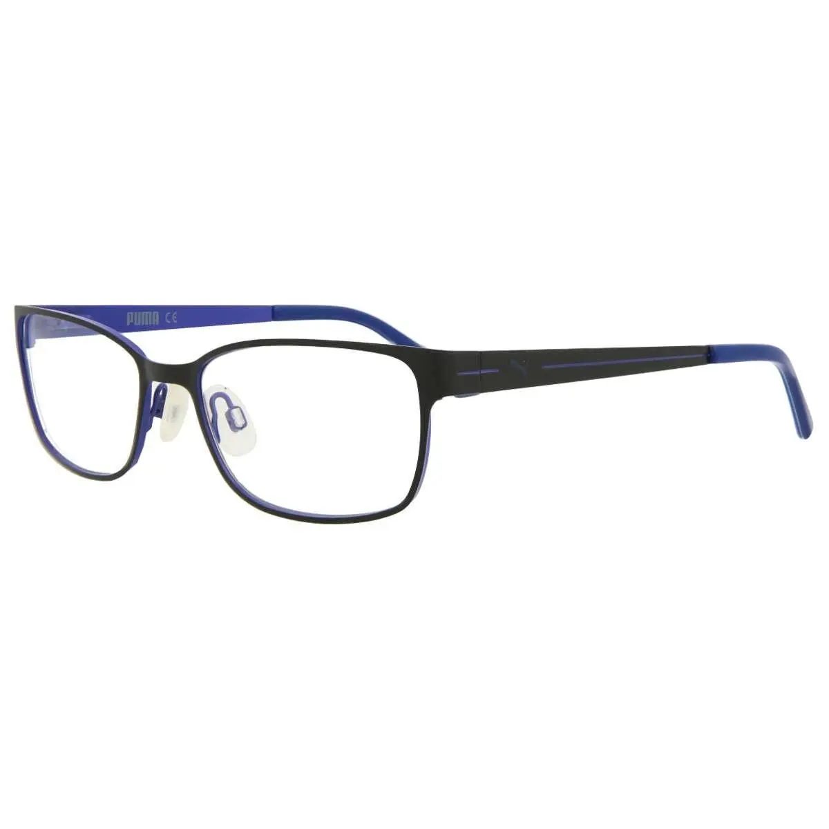 Puma Unisex Adult Eyeglasses Frame Case Model PE 0015O 001 Blue/ Black