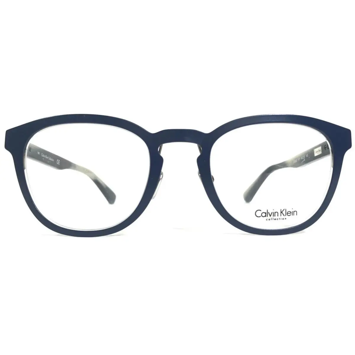 Eyeglasses Frames CK8026 413 Blue Round Full Rim 48-22-140 by Calvin Klein