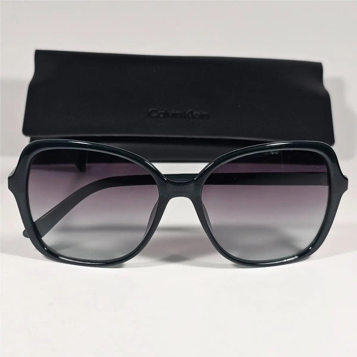 Butterfly Sunglasses CK19561S 360 Green Frame Smoke Gradient Lens by Calvin Klein
