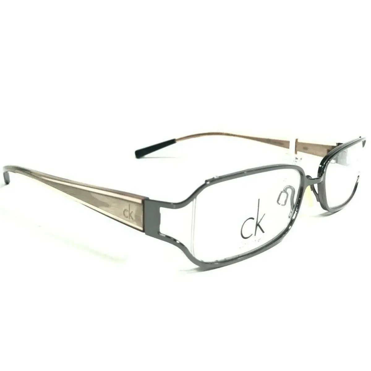 Calvin Klein Eyeglasses Frames CK5122 060 Gray Clear Gold Rectangular 50-17-130