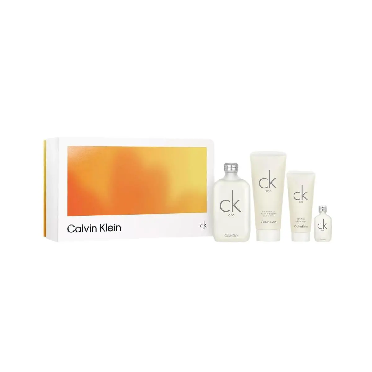 CK One  Gift Set - 6.7oz Edt Spray Body Wash Moisturizer by Calvin Klein