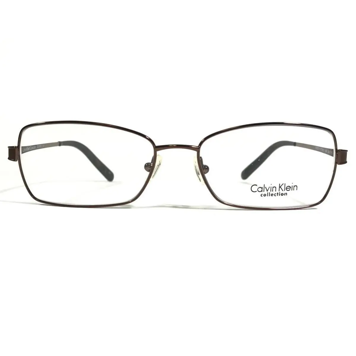 CK7418 210 Eyeglasses Frames Brown Rectangular Full Rim 54-16-140 by Calvin Klein