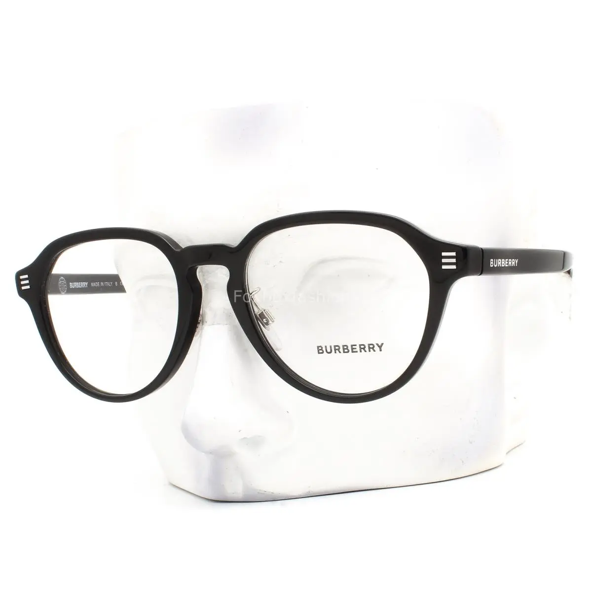 Eyeglasses Glasses Archie BE 2368F 3001 Polished Black W/case 52-19-145 by Burberry