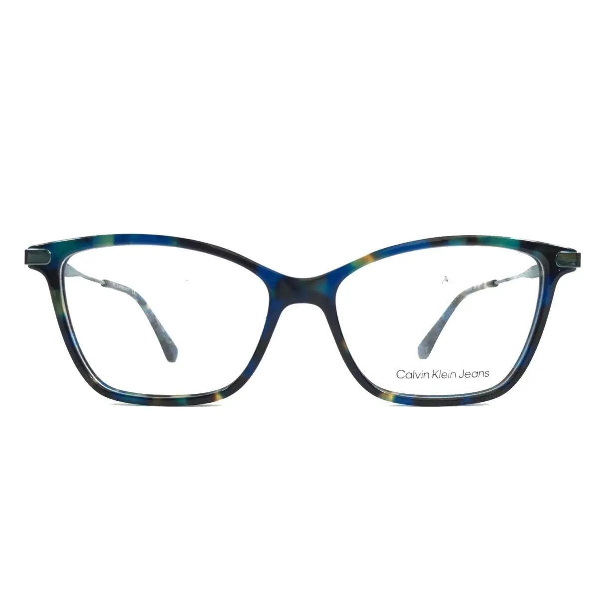 Jeans Eyeglasses Frame CKJ21632 233 Blue Tortoise Cat Eye 52-15-140 by Calvin Klein