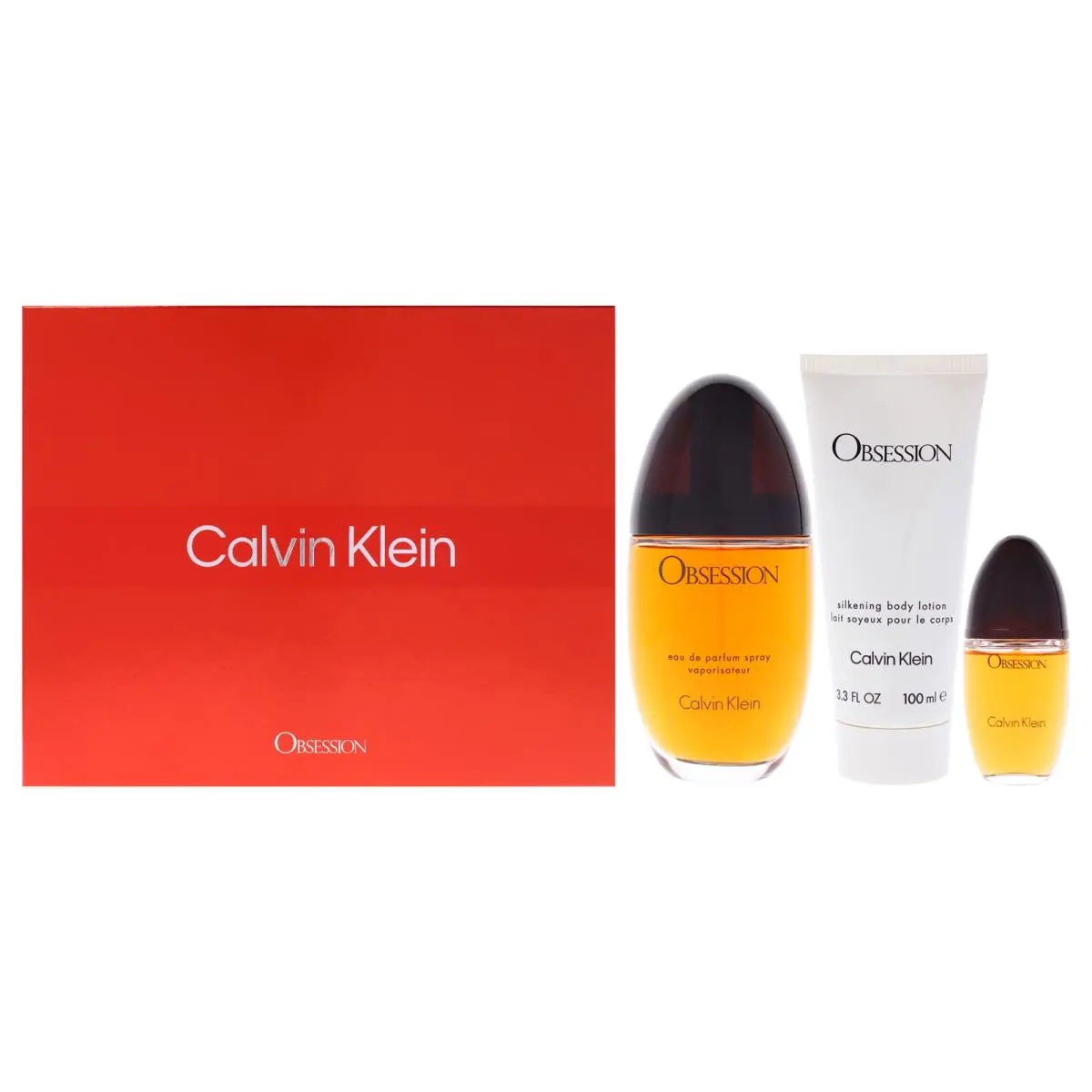 3 Pack Obsession  For Women - 3 Pc Gift Set by Calvin Klein