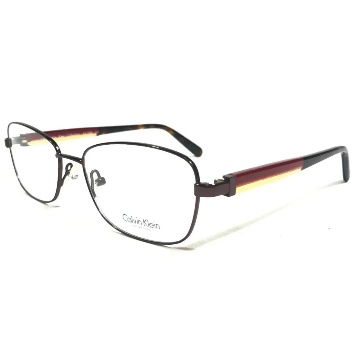 Calvin Klein Eyeglasses Frames CK7358 210 Brown Square Full Rim 52-16-135