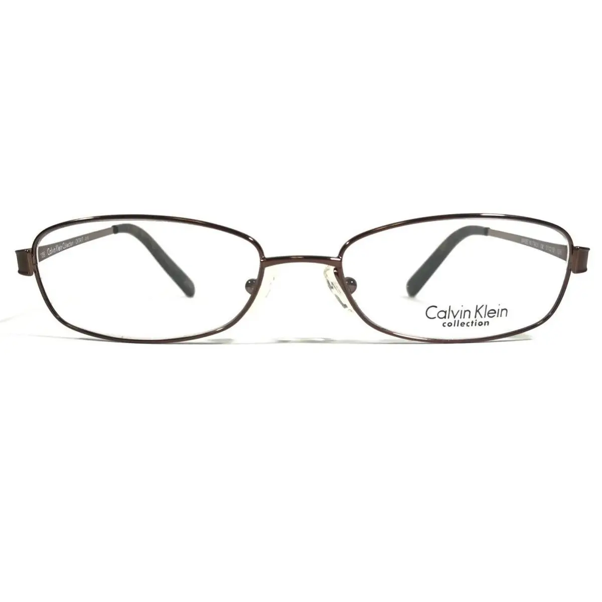 CK7417 210 Eyeglasses Frames Brown Rectangular Full Rim 51-16-135 by Calvin Klein