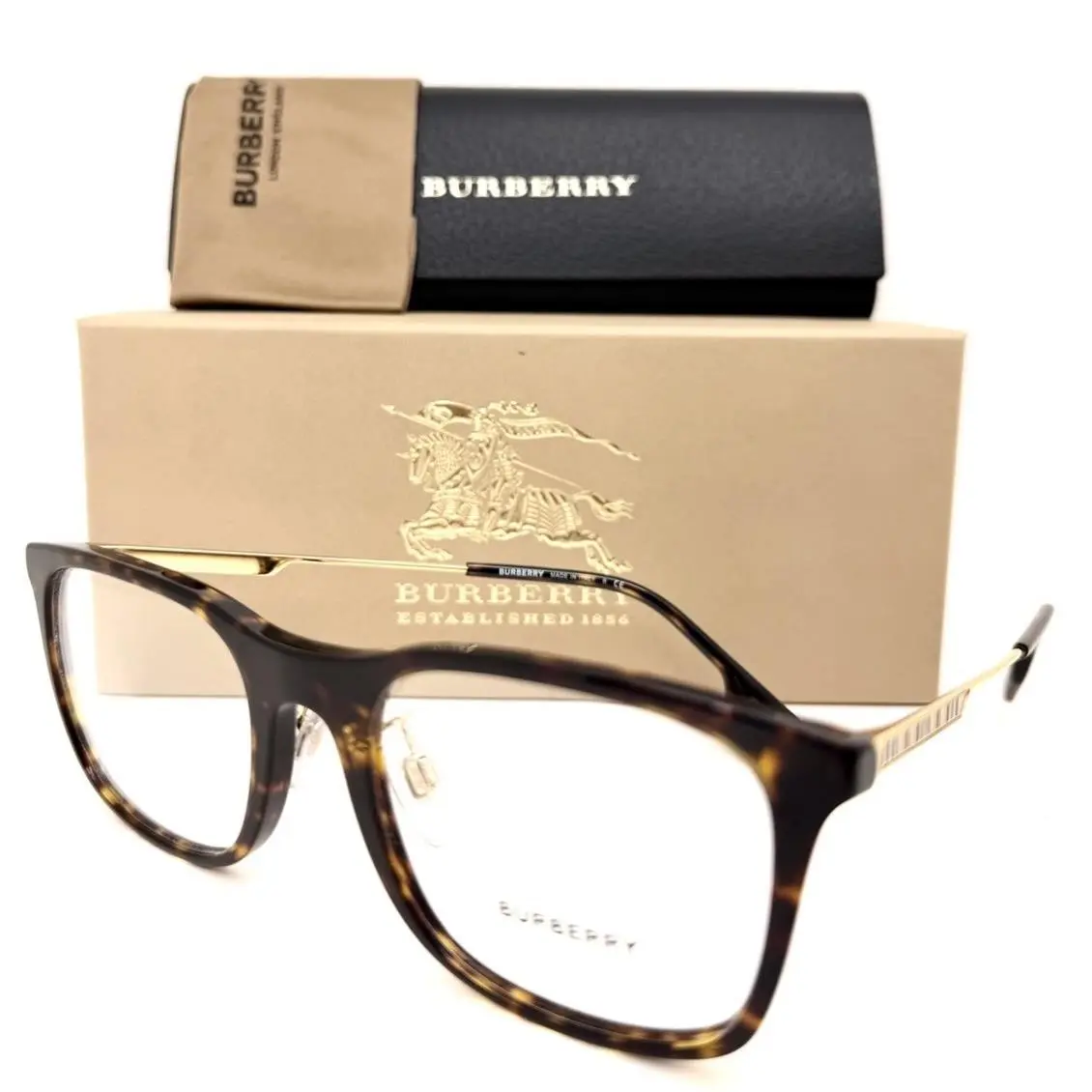Burberry Eyeglasses B 2343-F 3002 Dark Havana 53-20-145 with Case