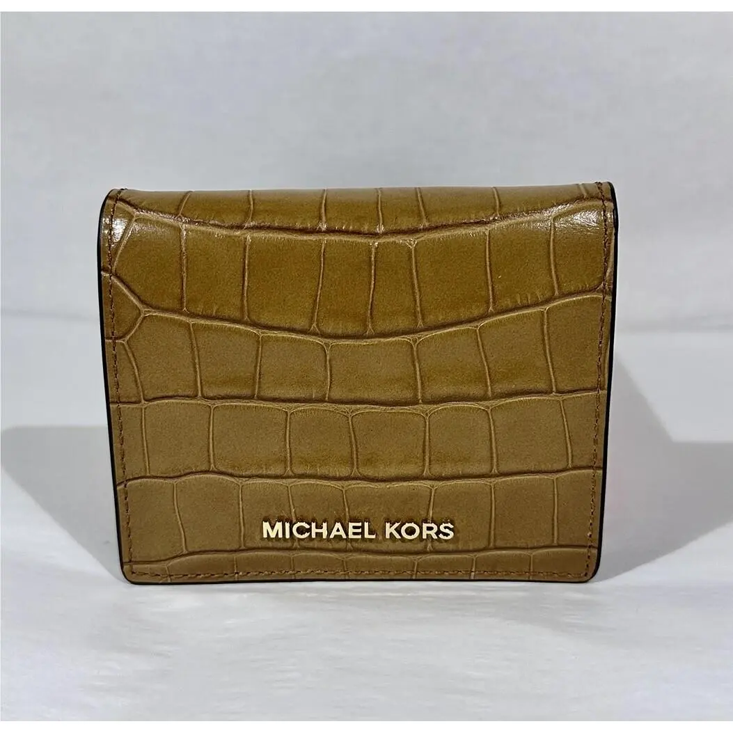 Michael Kors Mercer Embossed-leather Card Case