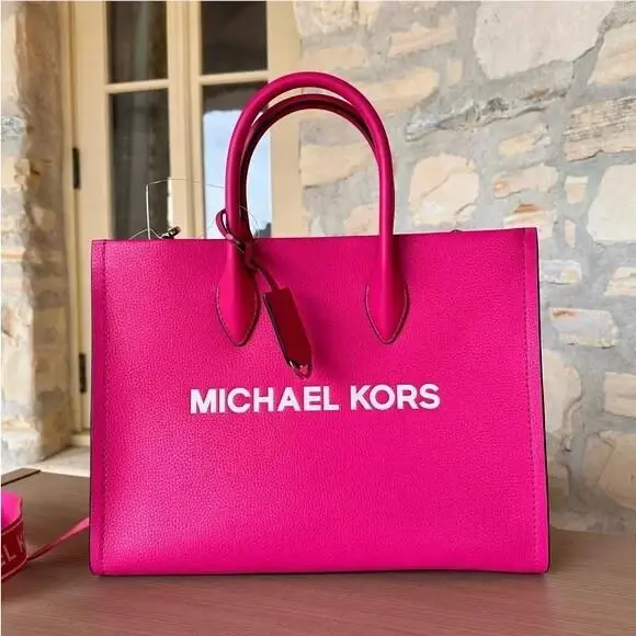 Michael Kors Mirella Medium EW Tote Crossbody/continental Wallet Dragonfruit