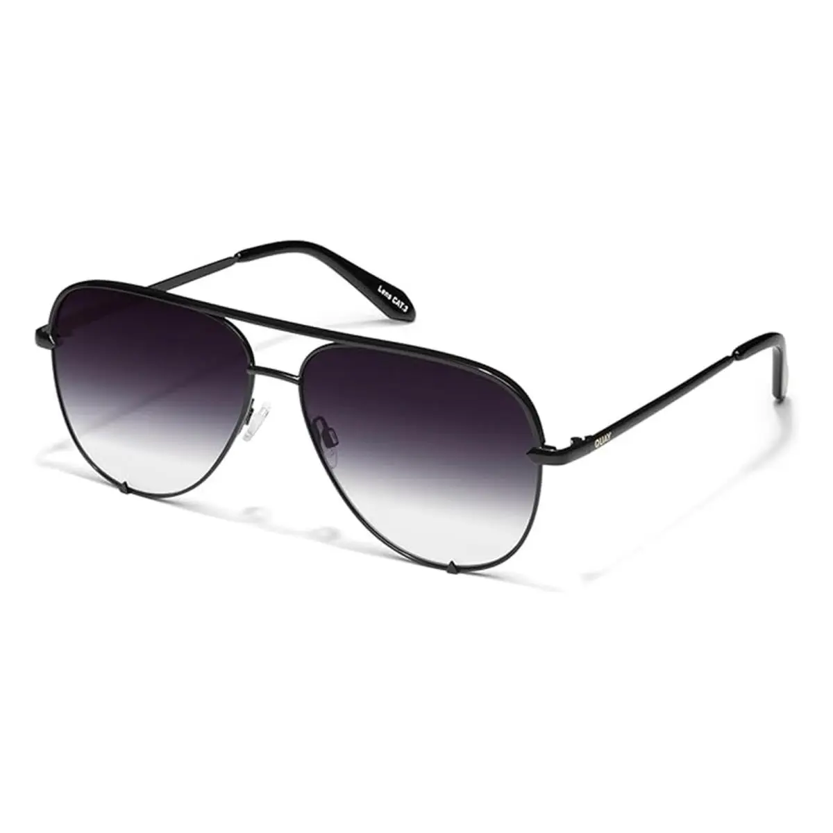 Quay High Key Nonpolarized Unisex Aviator Sunglasses by QUAY