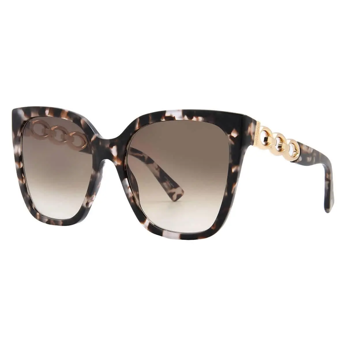 Brown Shaded Butterfly Ladies Sunglasses MOS098/S 0HT8/HA 55 by Moschino