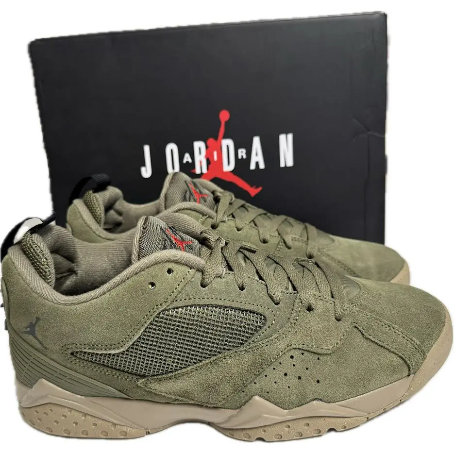 Nike Air Jordan Mvp 92 Men`s Olive Green Shoes HQ3950-201 - Medium Olive/Black-Kahki