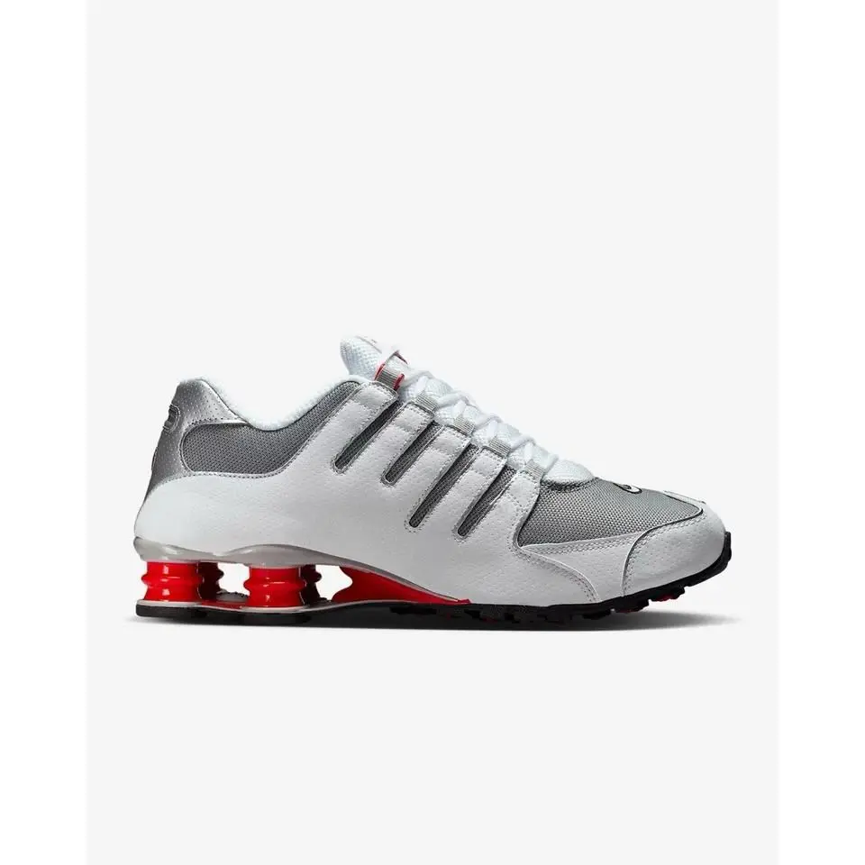 Nike shoes - Nike Shox NZ - Shox - 378341-104 - WHITE /METALLIC SILVER 7
