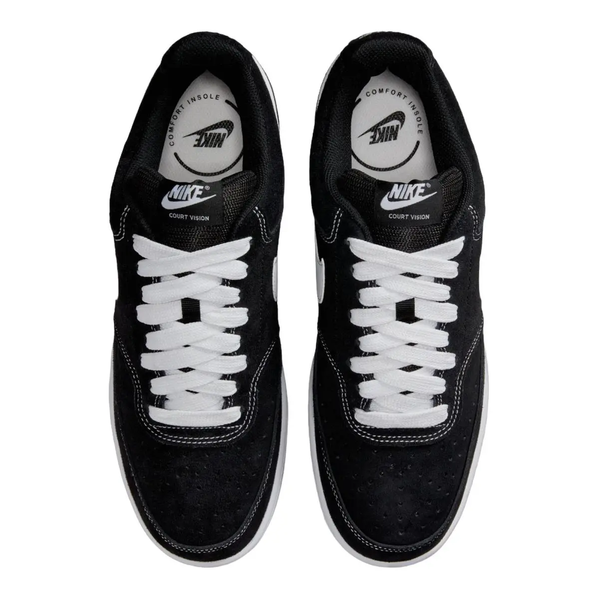 Nike shoes - NIKE Court Vision Low - Court Vision Low - IO7727-002 - (FL) Black/White 1