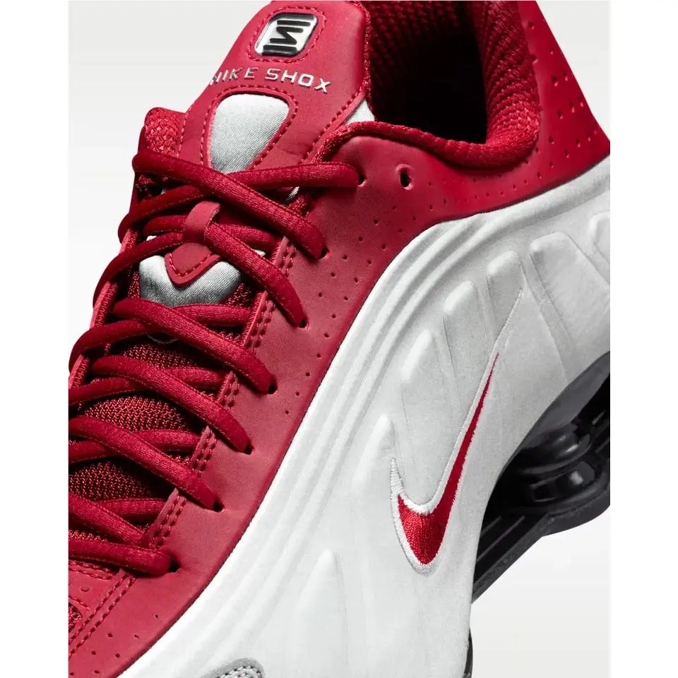 Nike shoes - Nike Shox - Shox - HQ1988 009 - METALLIC SILVER TEAM CRIMSON 7
