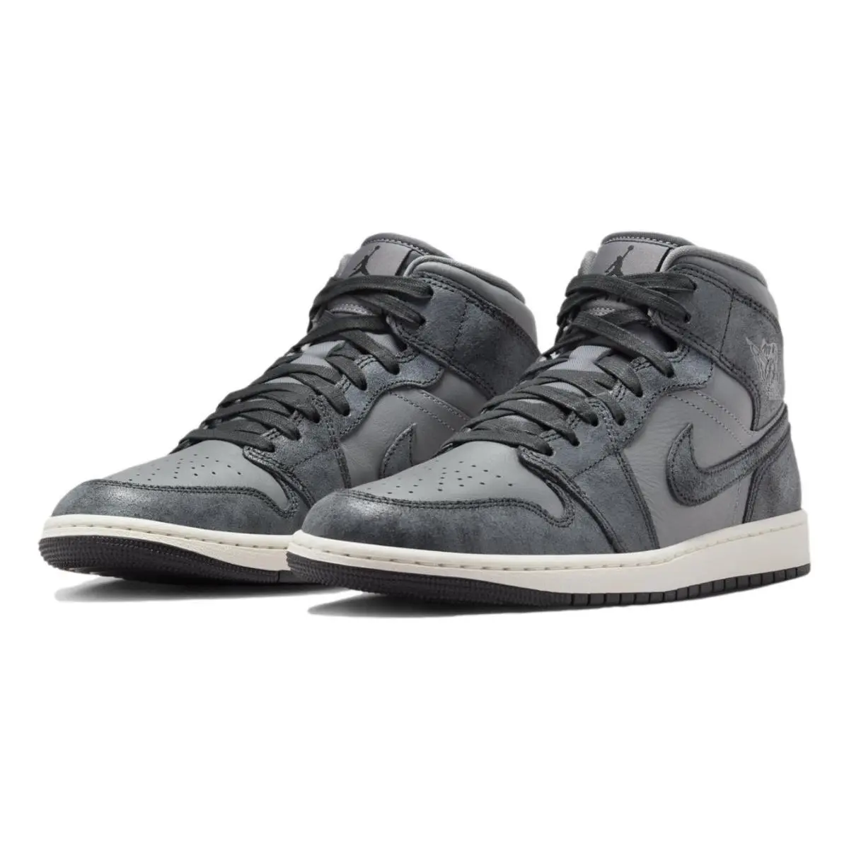 Nike shoes - Women`s Air Jordan 1 Mid SE - FJ3448-001 - Smoke Grey 1