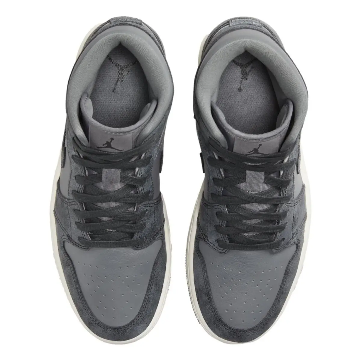 Nike shoes - Women`s Air Jordan 1 Mid SE - FJ3448-001 - Smoke Grey 9
