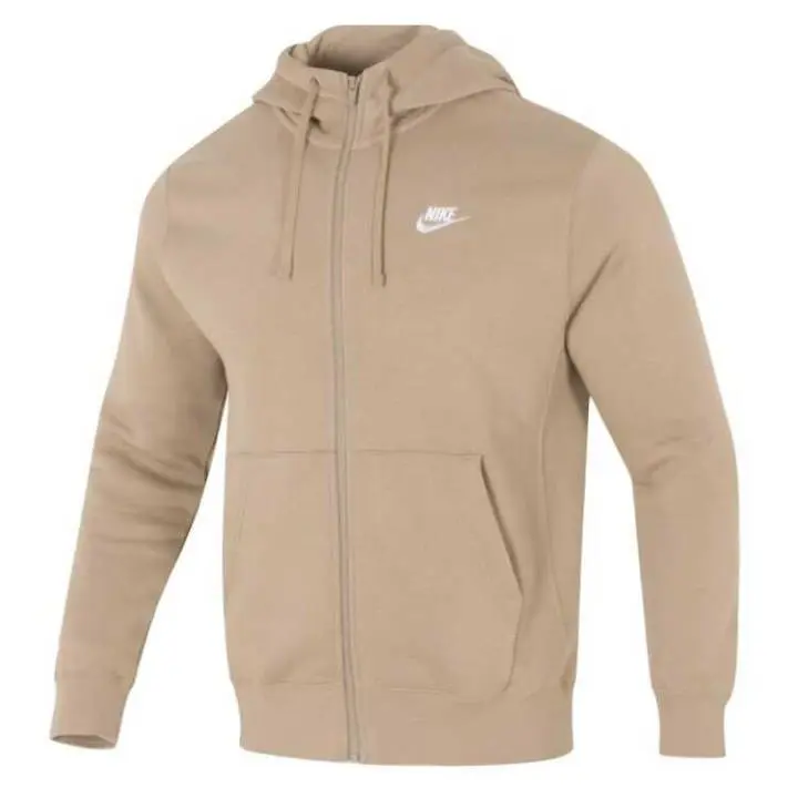 Nike Club Full Zip Fleece Beige Hoodie BV2645-297
