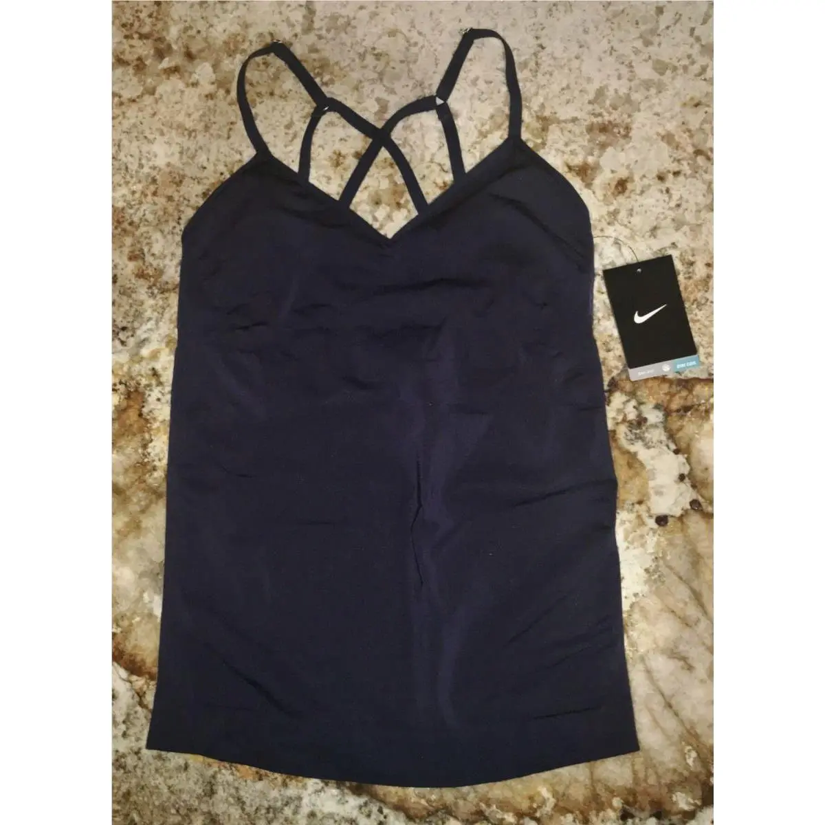 Nike clothing - NIKE Zoned Sculpt Strappy Tight Training Tank Top - 807559 - Blue 9