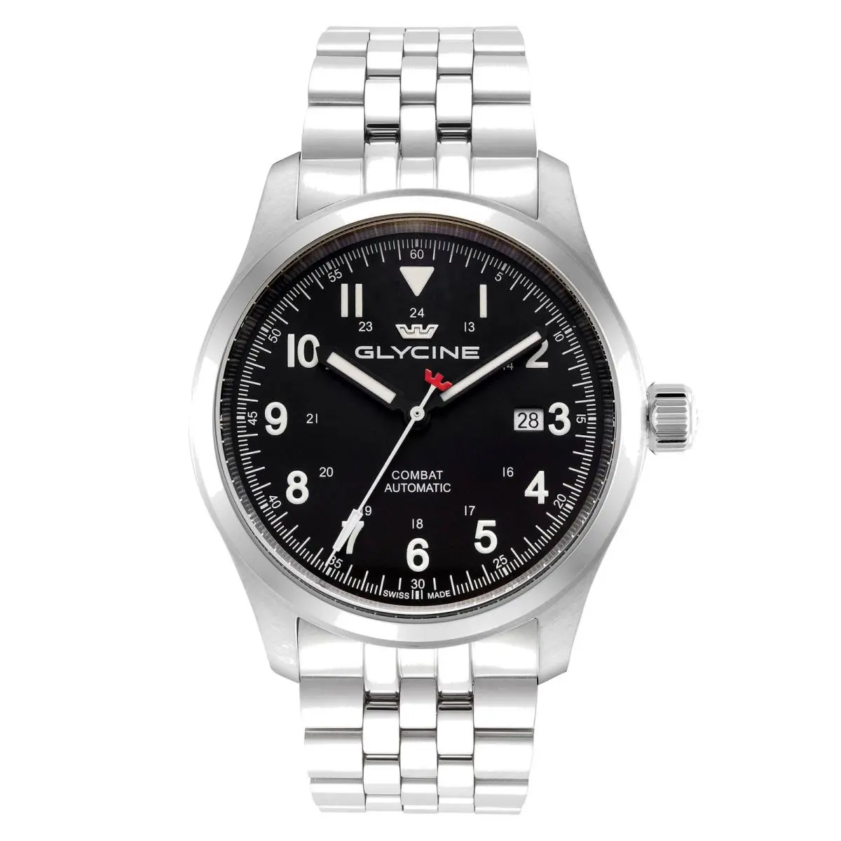 Glycine Combat Field Automatic Black Dial Men`s Watch GL0572