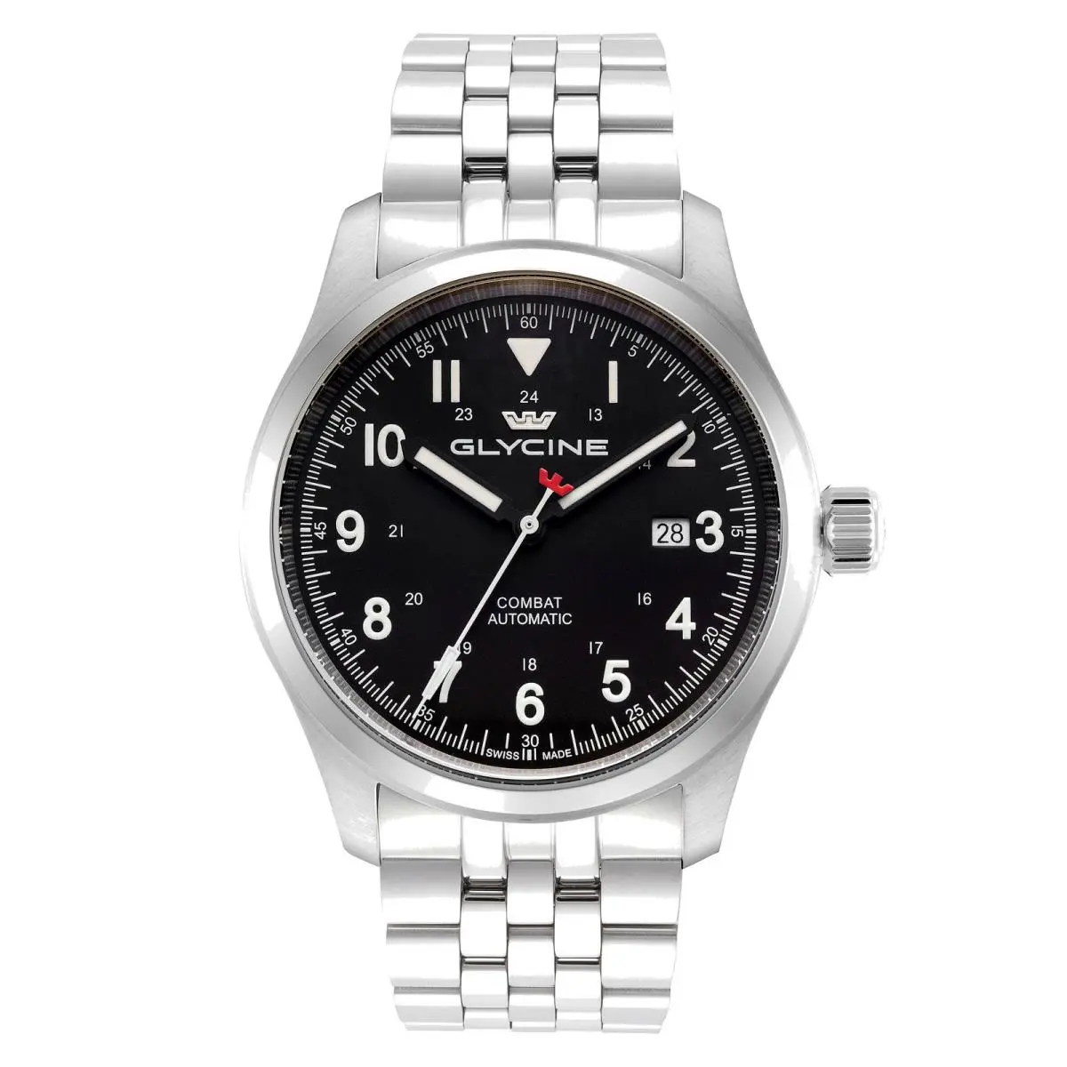 Glycine Men`s Combat Field 40mm Automatic Stainless Steel Watch GL0572