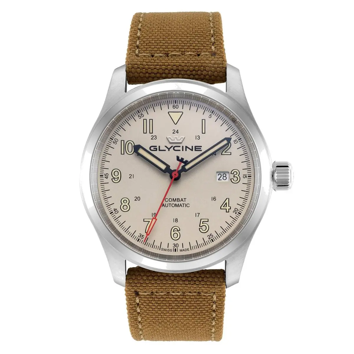 Glycine Combat Field Automatic Beige Dial Men`s Watch GL0580