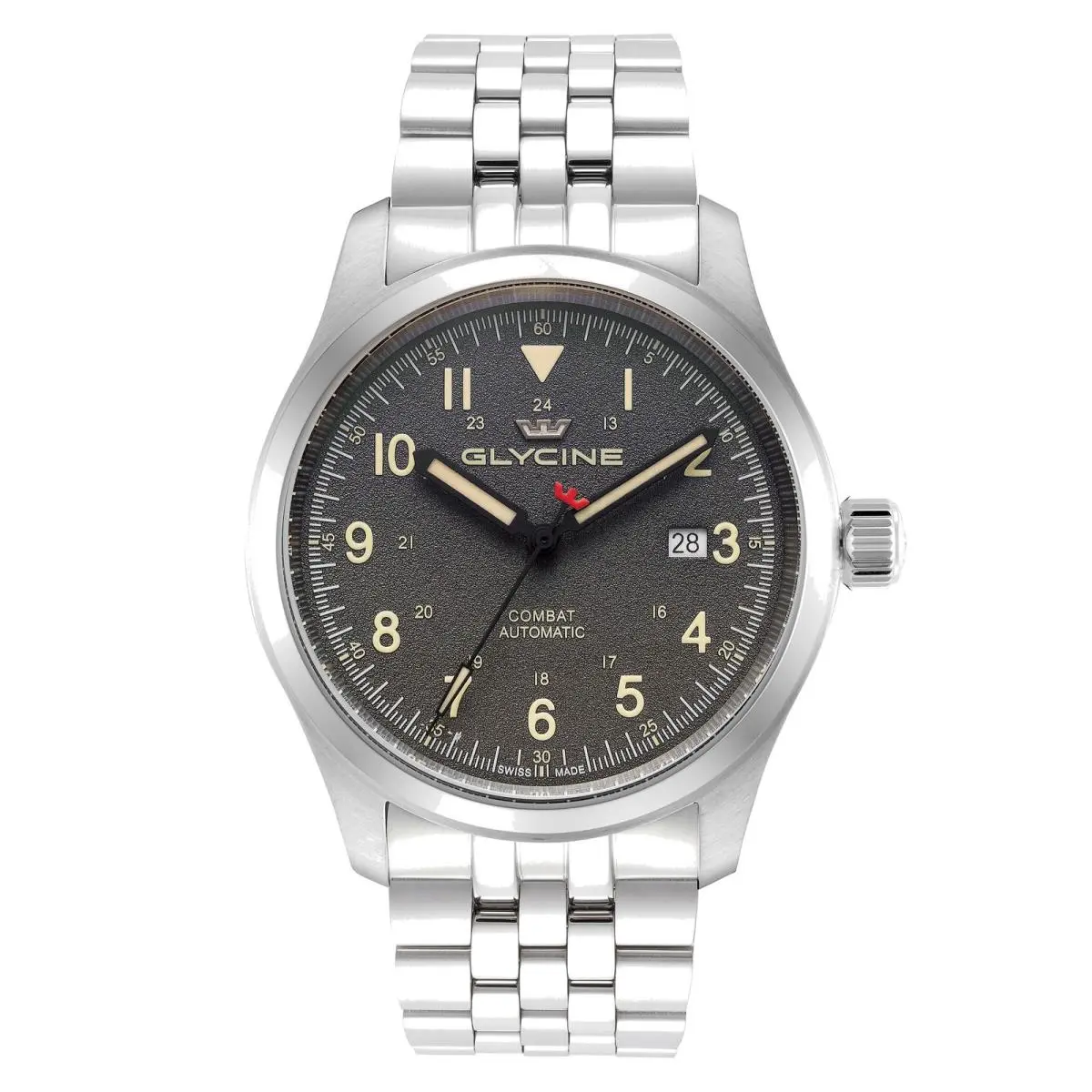Glycine Men`s Combat Field 40mm Automatic Stainless Steel Watch GL0575