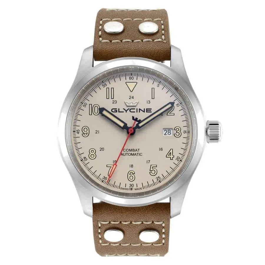 Glycine Combat Field Automatic Beige Dial Men`s Watch GL0565