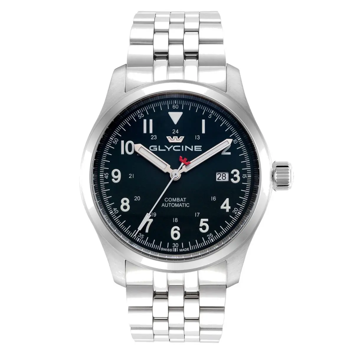 Men`s Combat Field 40mm Automatic Stainless Steel Watch GL0581 by Glycine