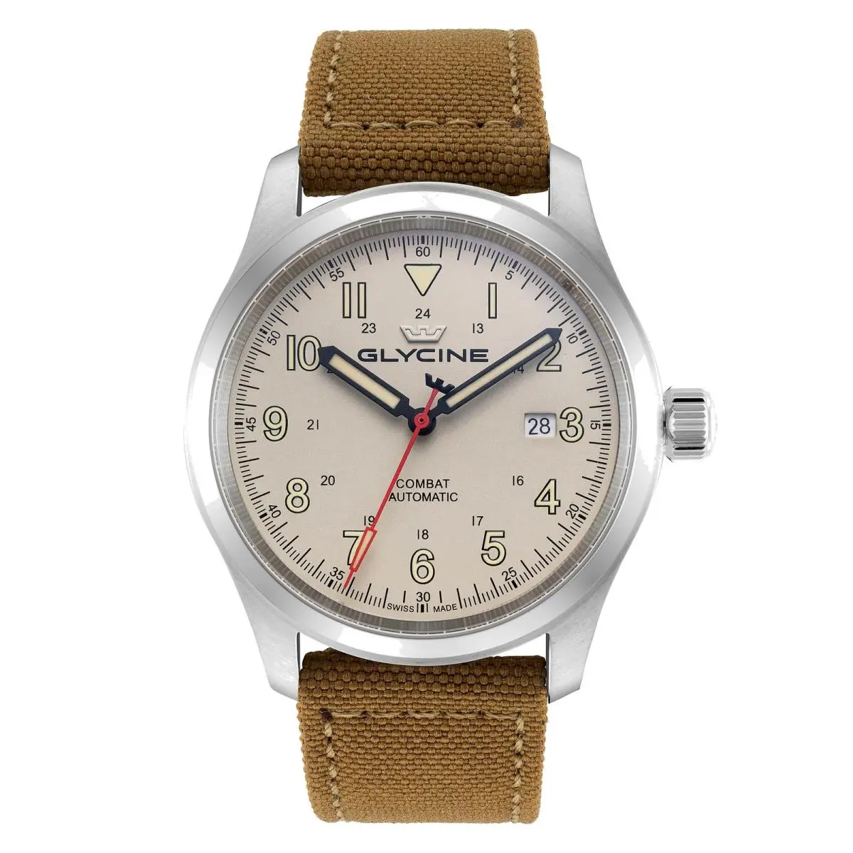 Men`s Combat Field 42mm Automatic Fiber Watch GL0566 by Glycine