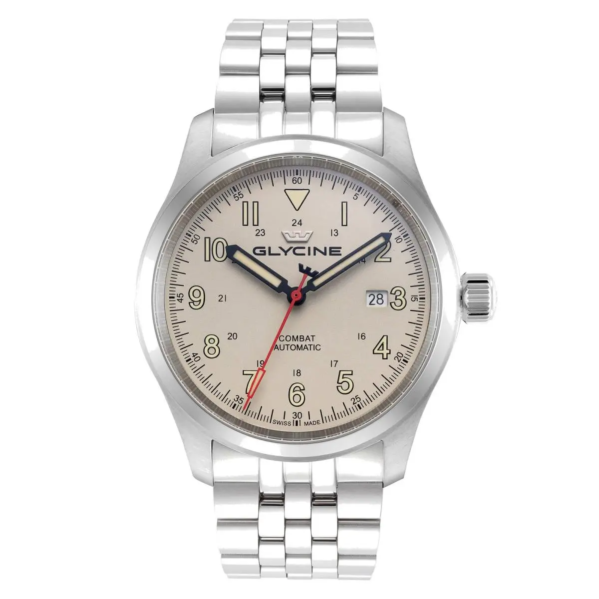 Glycine Combat Field Automatic Beige Dial Men`s Watch GL0578