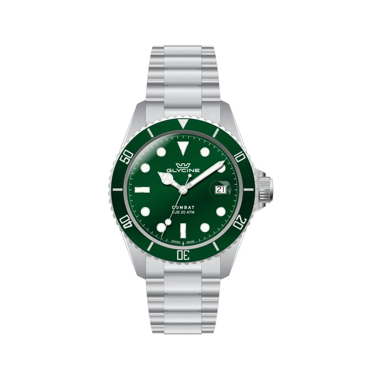 Glycine Men`s Combat Quartz 40mm Watch GL1065