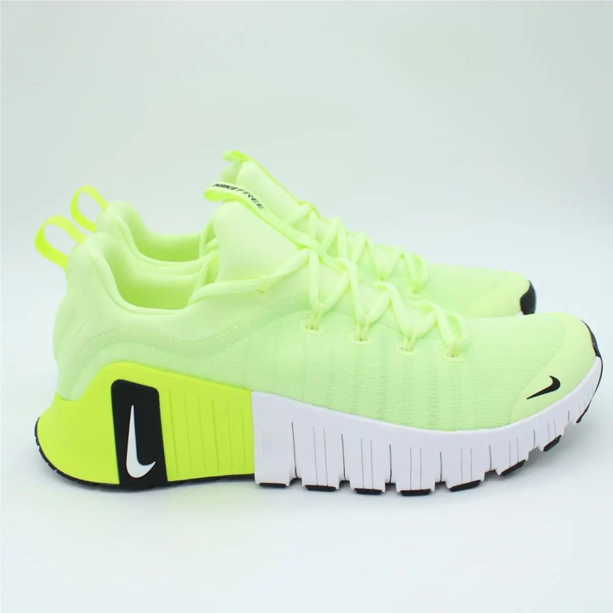 Nike Men Free Metcon 6 Sneakers Barely Volt/black/white Size 11.5 FJ7127 701