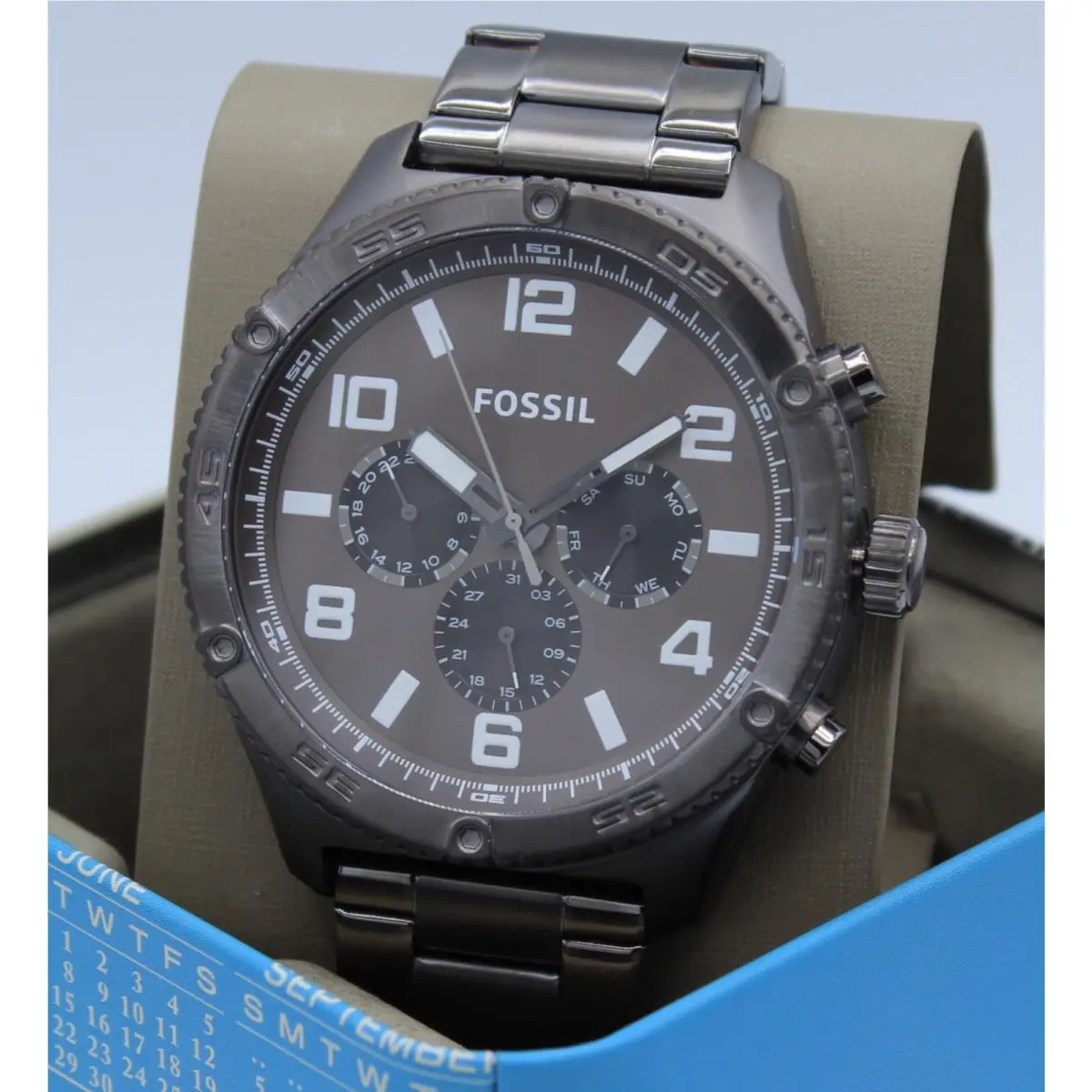 Brox Multifunction Gray Smoke Chronograph BQ2533 Mens Watch by Fossil