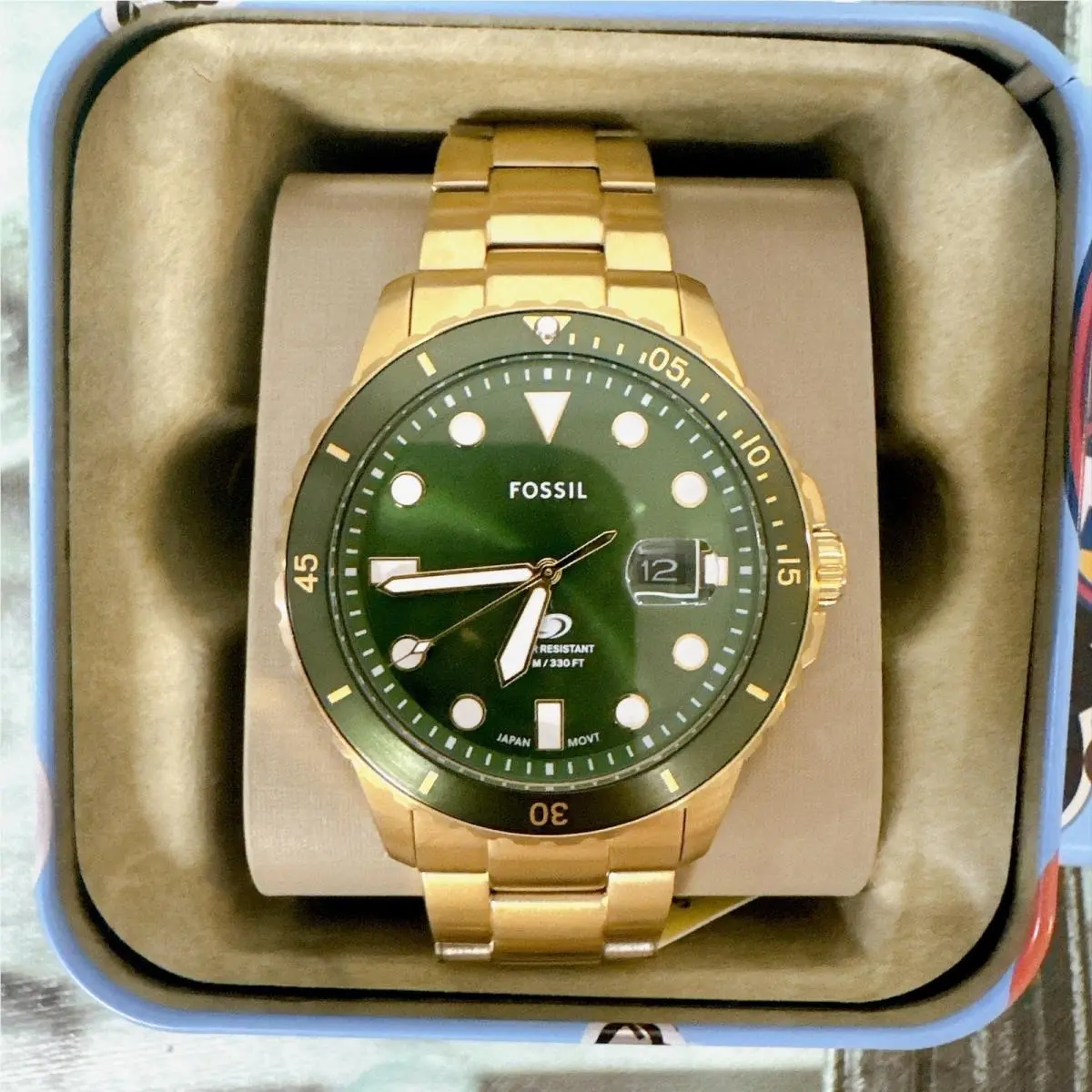 FS6030 Gold Dive Stainless Steel Watch by Fossil