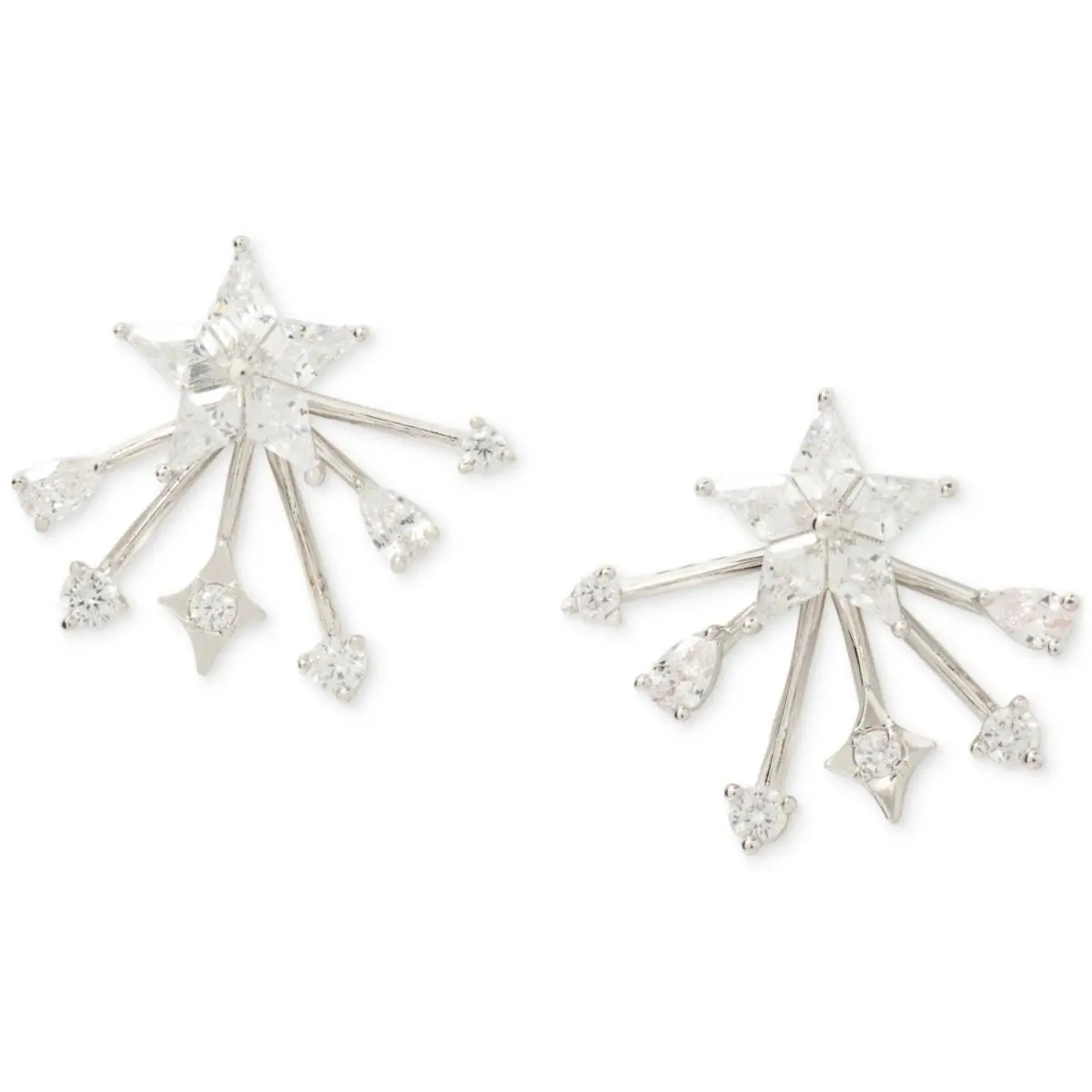 New York Cosmos Front to Back KJ359-250 Earrings Women Silver GBO2801 by Kate Spade