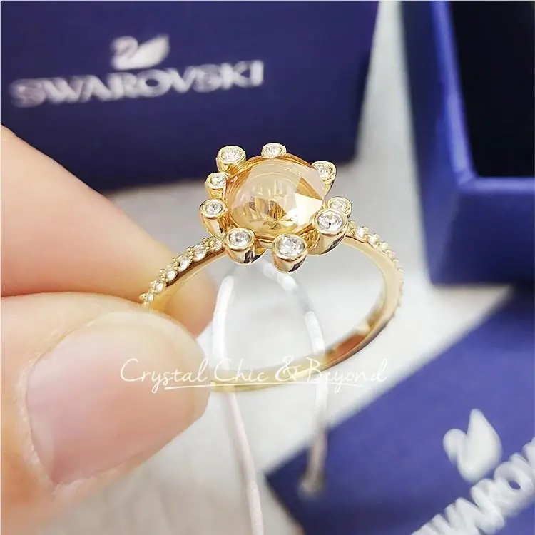 Olive Ring Golden Gold-plated 5460983 / 5482704 / 5482712 by Swarovski
