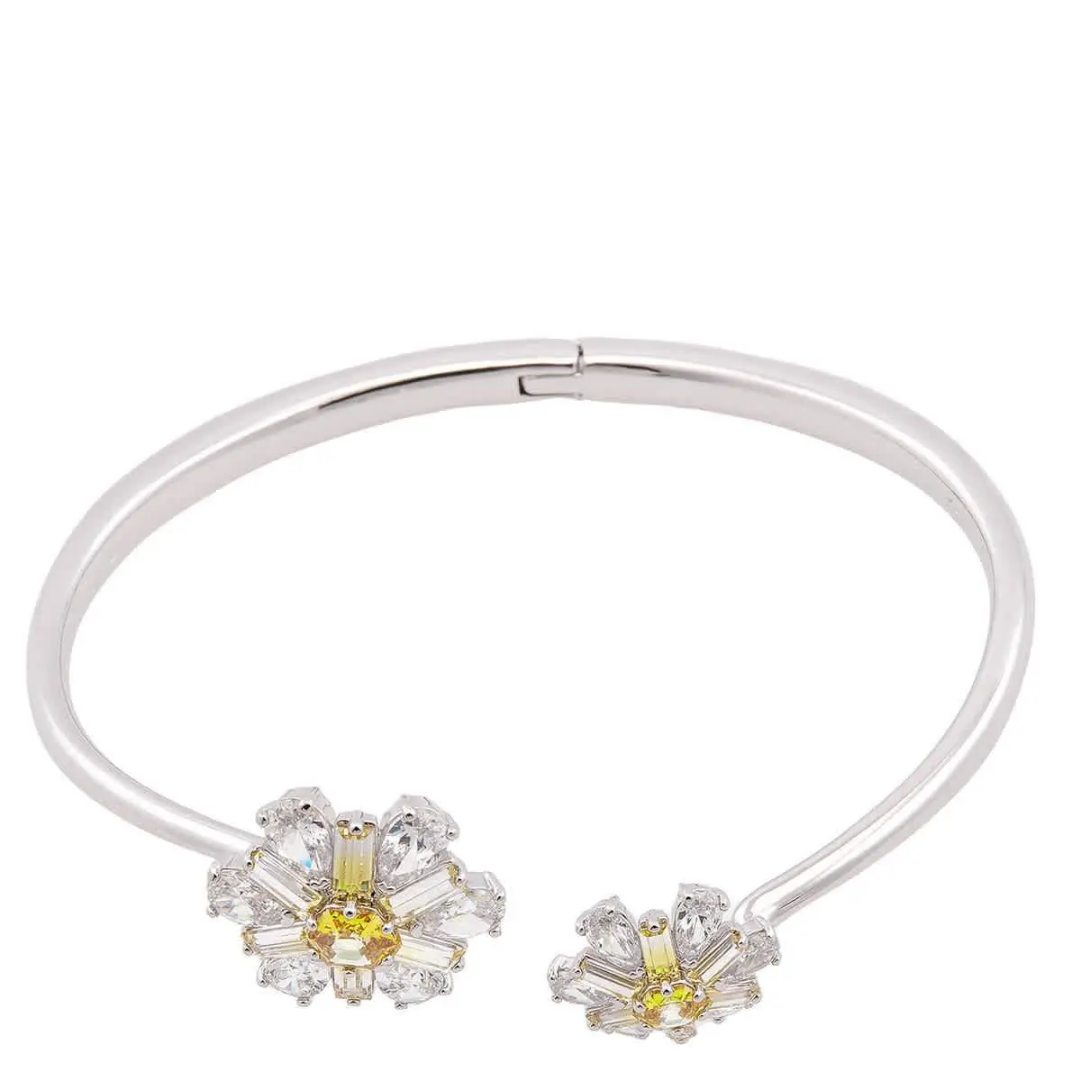 Idyllia Floral Motif Bangle by Swarovski