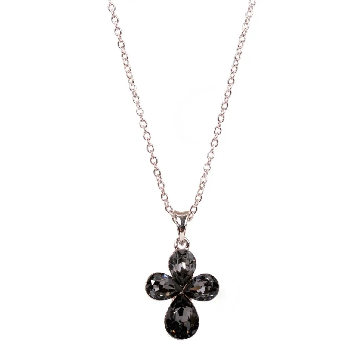 Crystals From  Four Leaf Clover Pendant Necklace Rhodium Plated 7424s by Swarovski