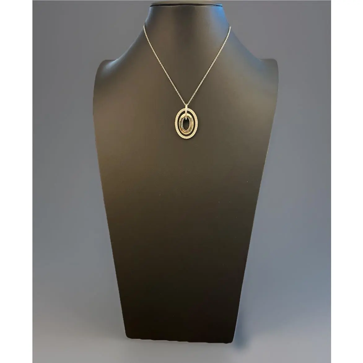 Logan Pendant Necklace Golden Shadow Crystal 1039816 Silver Tone by Swarovski