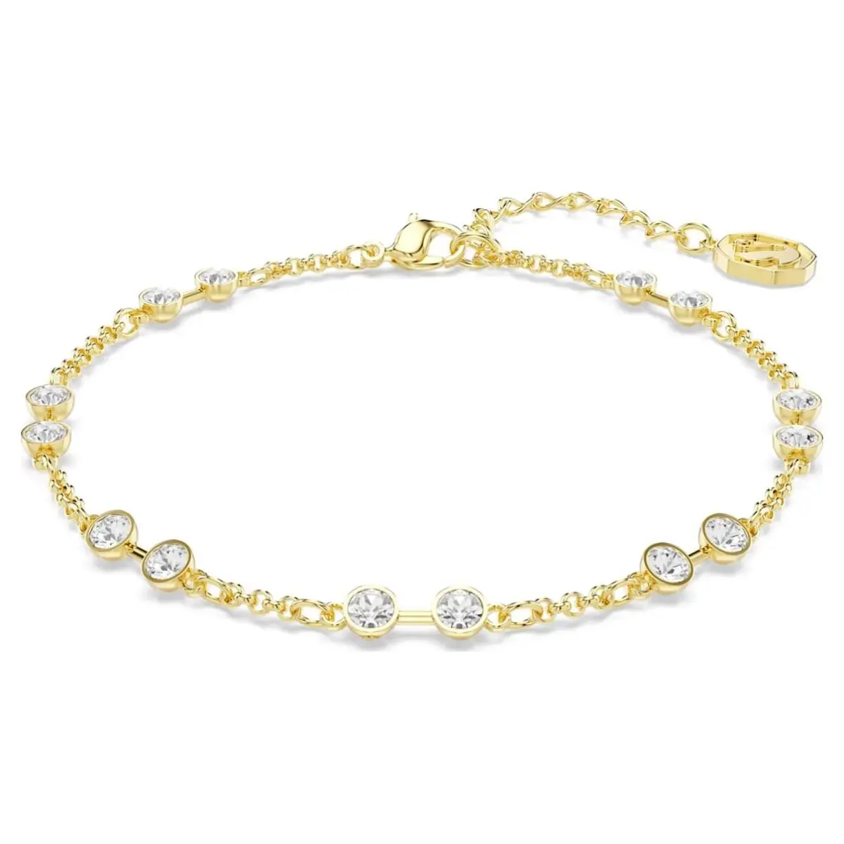 Swarovski Remix Collection Strand Bracelet 18K Gold Finish - White 5734677