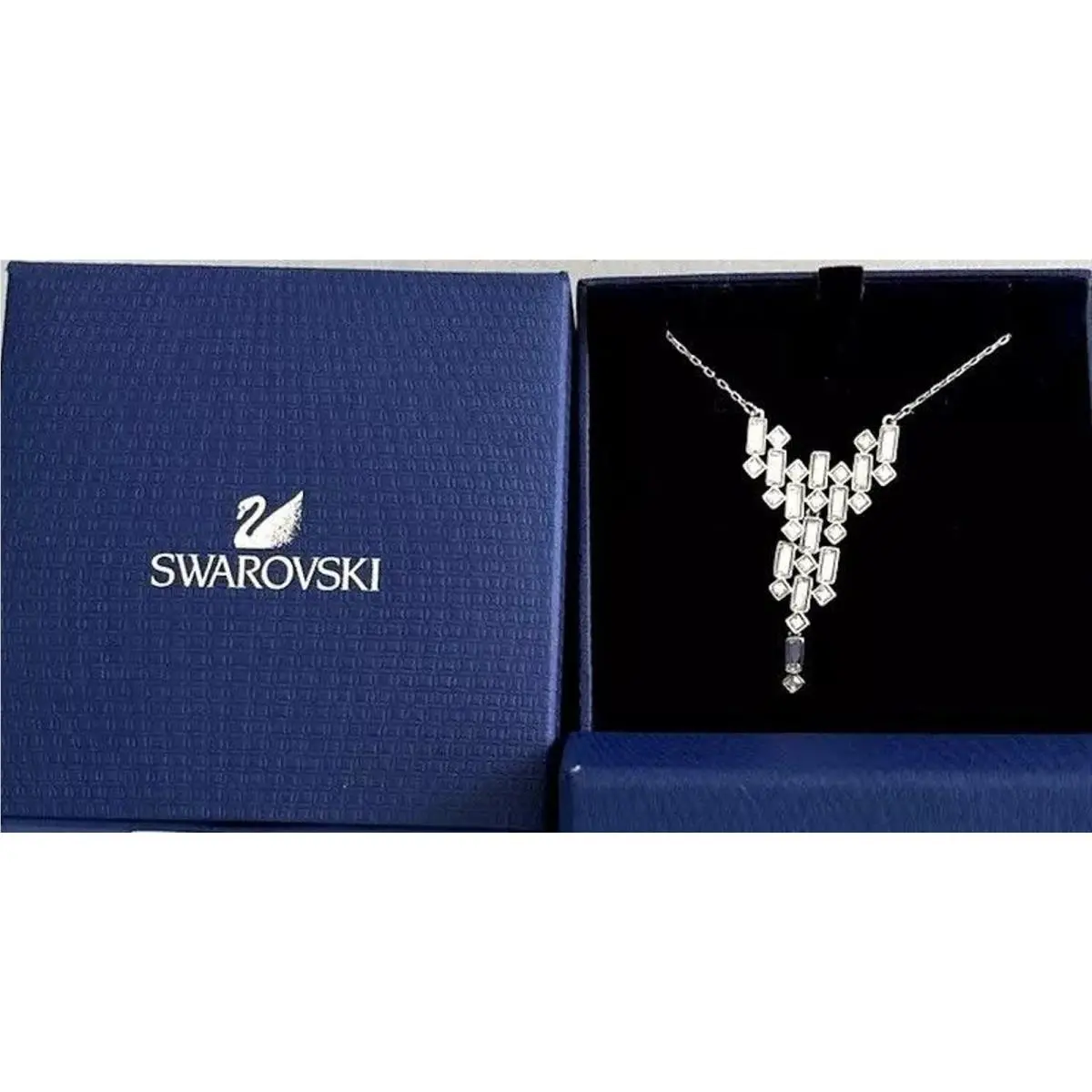 Silver Crystal Viola Necklace 5007755 Retail by Swarovski