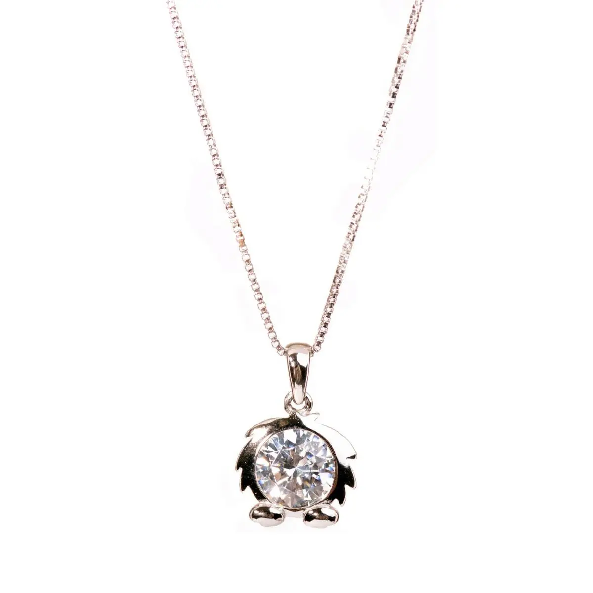 Crystals From  Leo Lion Pendant Necklace 925 Sterling Silver 1245i by Swarovski