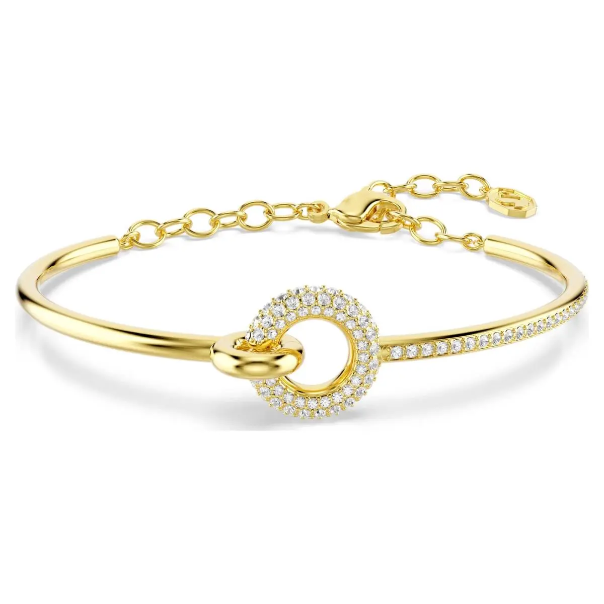 Swarovski Dextera Bangle Round Cut White Gold-tone Plated 5743568